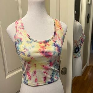 Printed Cropped Tank Top
